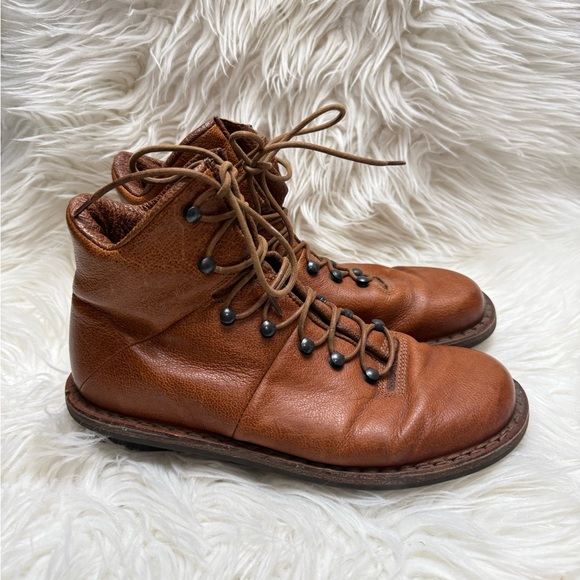 Trippen Alpin F Brown Leather Lace-Up Boots Women’s EU 38 - Picture 5 of 9